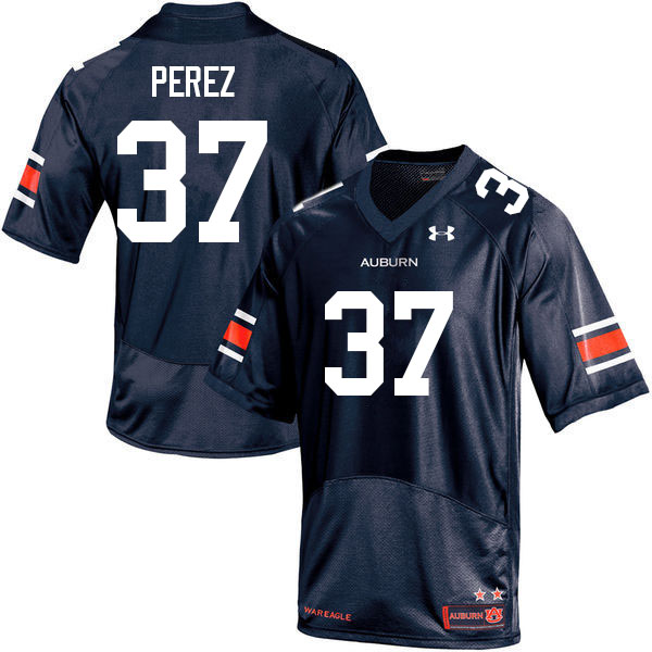 Men's Auburn Tigers #37 Daniel Perez Navy 2022 College Stitched Football Jersey